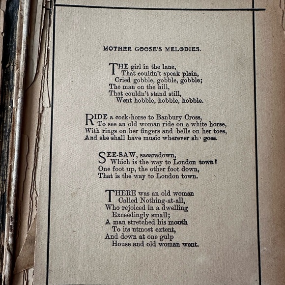 ANTIQUE - 1894 Copy of Mother Goose - Picture 5 of 5